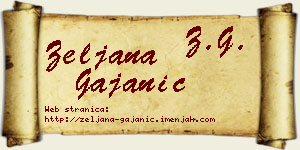 Željana Gajanić vizit kartica